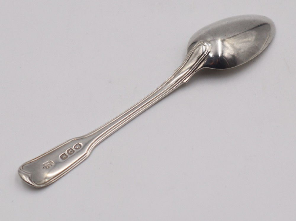 Set Of Twelve Antique Silver Tea Spoons. View IV