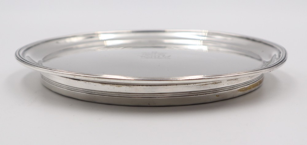 Antique Silver Coffee Pot Stand. View II