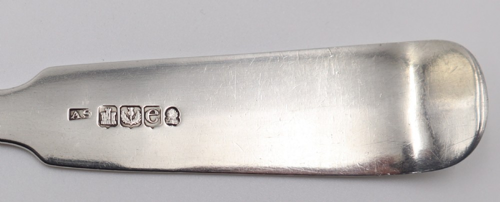 Antique Scottish Silver Basting Spoon. View IV