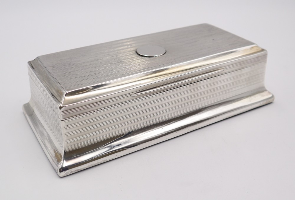 Antique Silver Cigar Box. View II