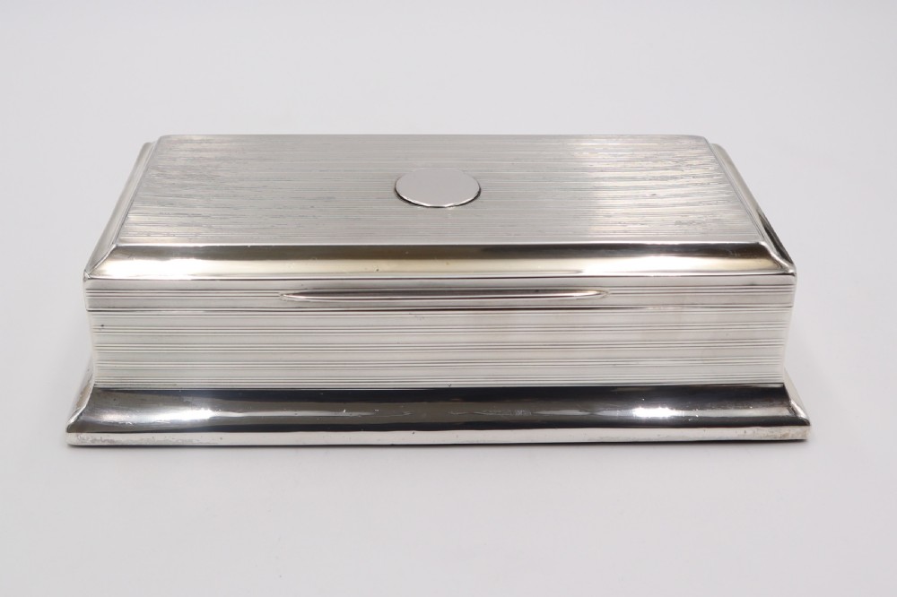 Antique Silver Cigar Box. View III