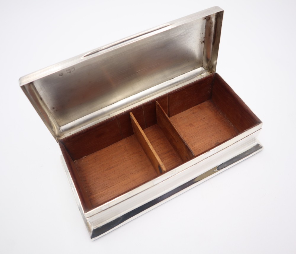 Antique Silver Cigar Box. View VI