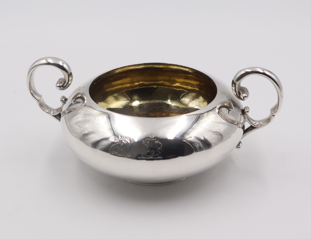 Antique Silver Sugar & Cream Suite. View IV