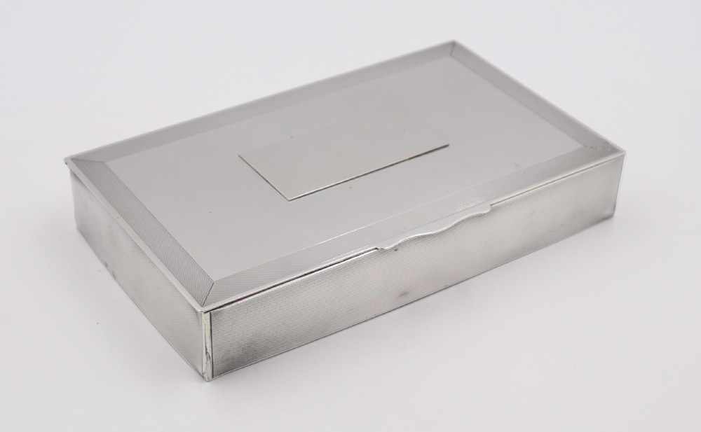 Silver Cigar Box.