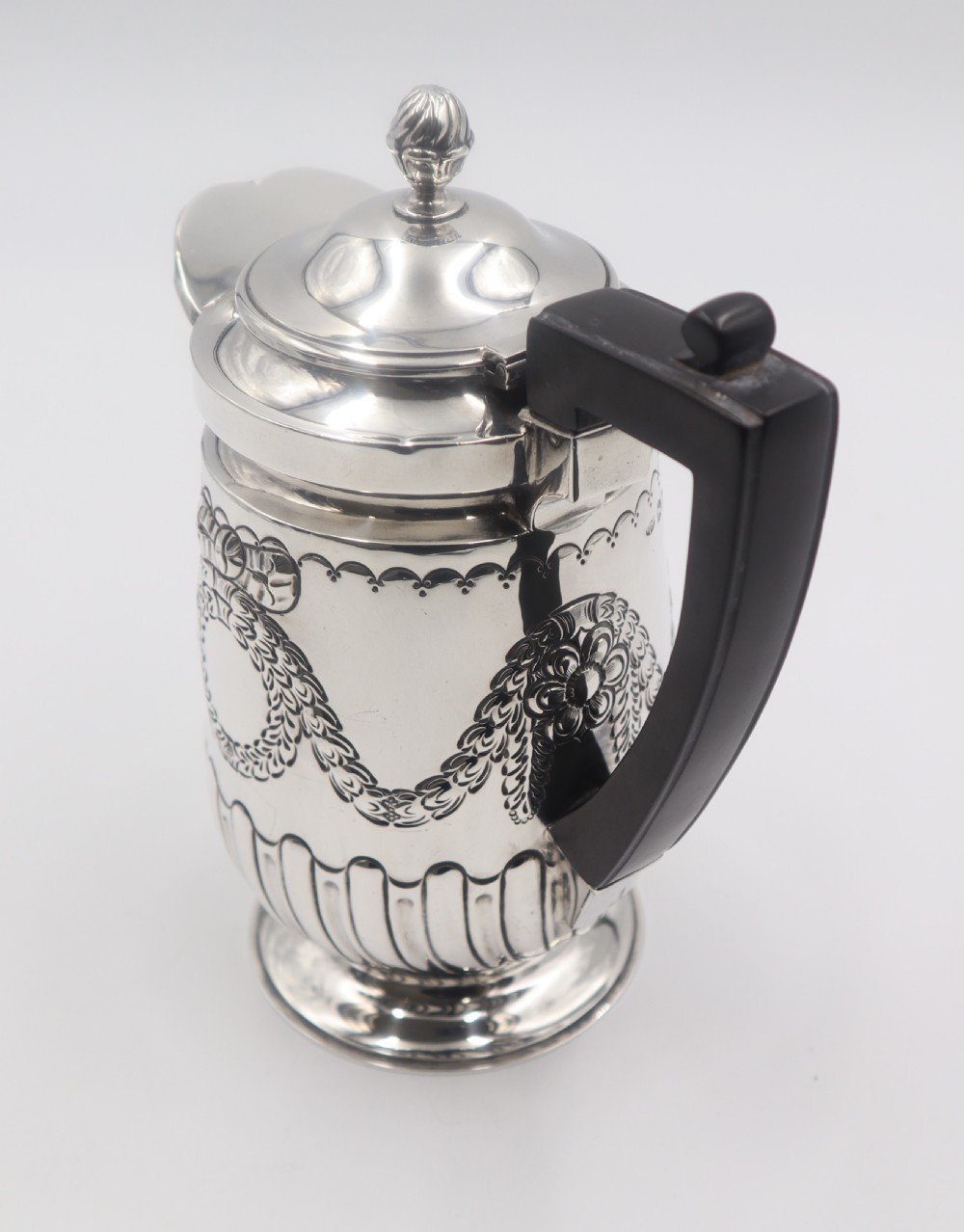 Antique Silver Coffee Jug. View IV