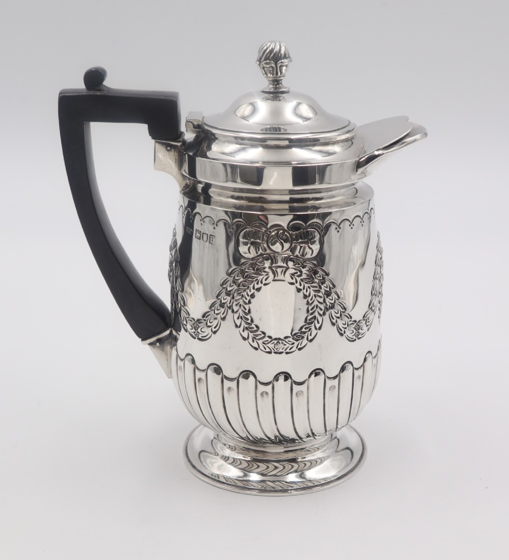 Antique Silver Coffee Jug. View V