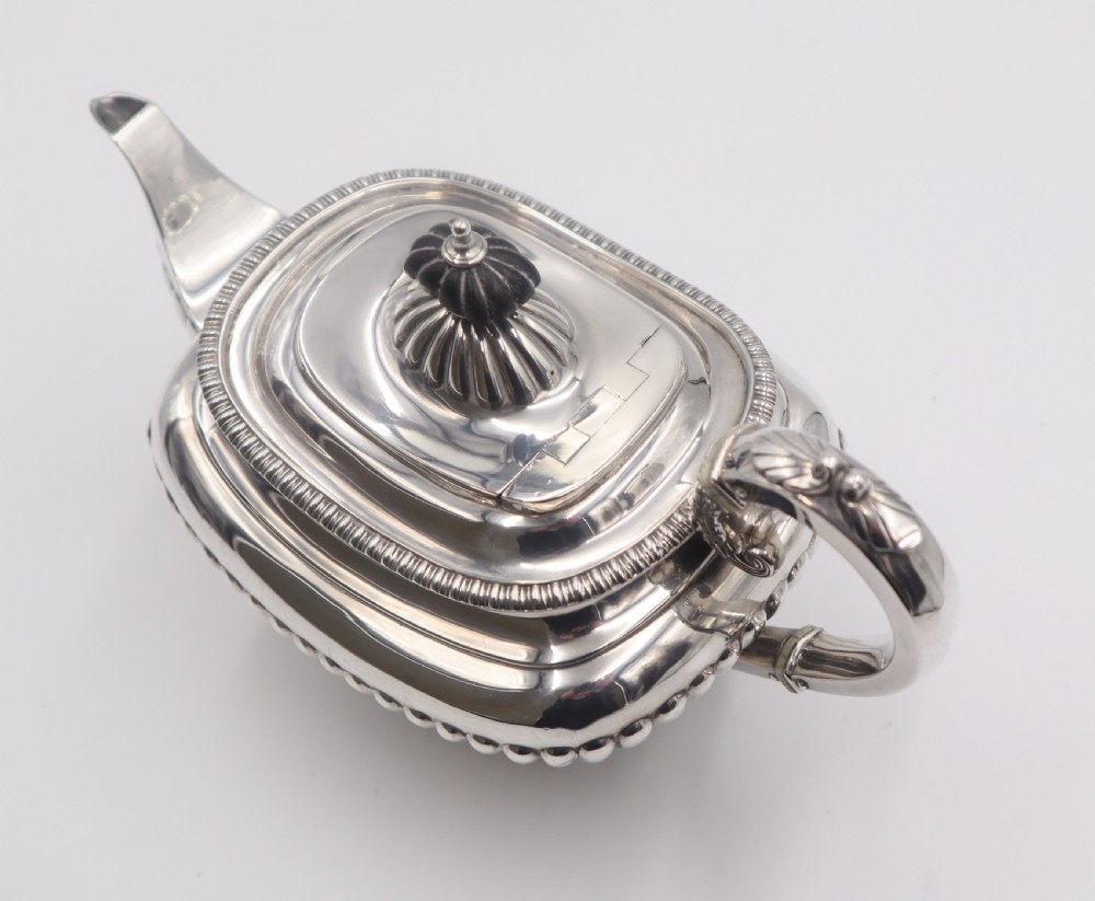 Antique Silver Bachelor Tea Set. View IX