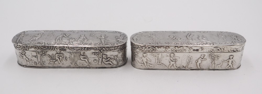 Antique Silver Boxes.