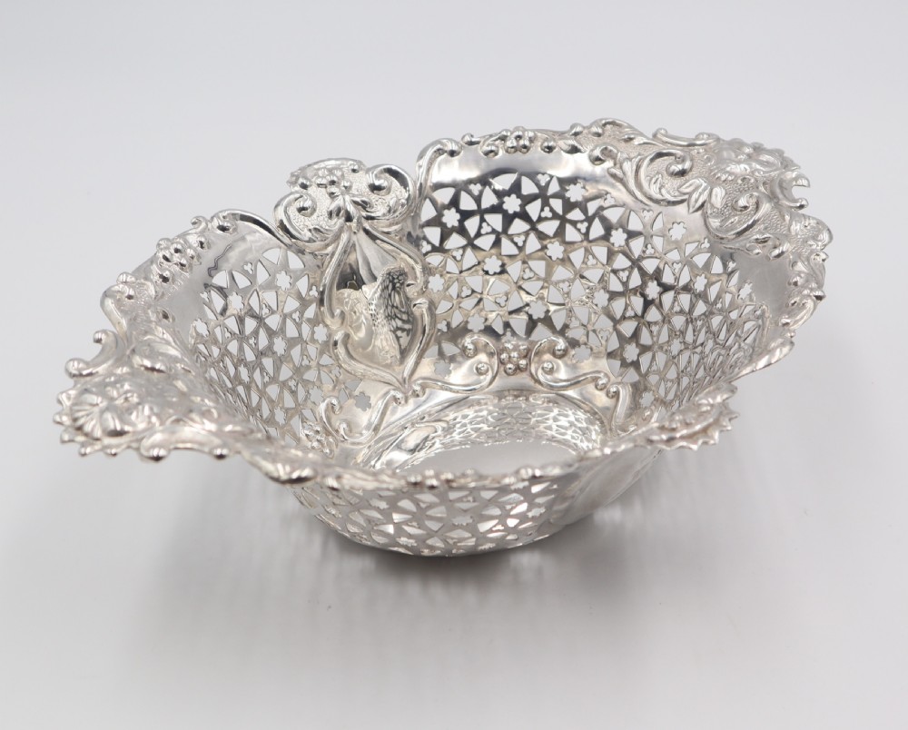 Antique Silver Fruit Dish. View III