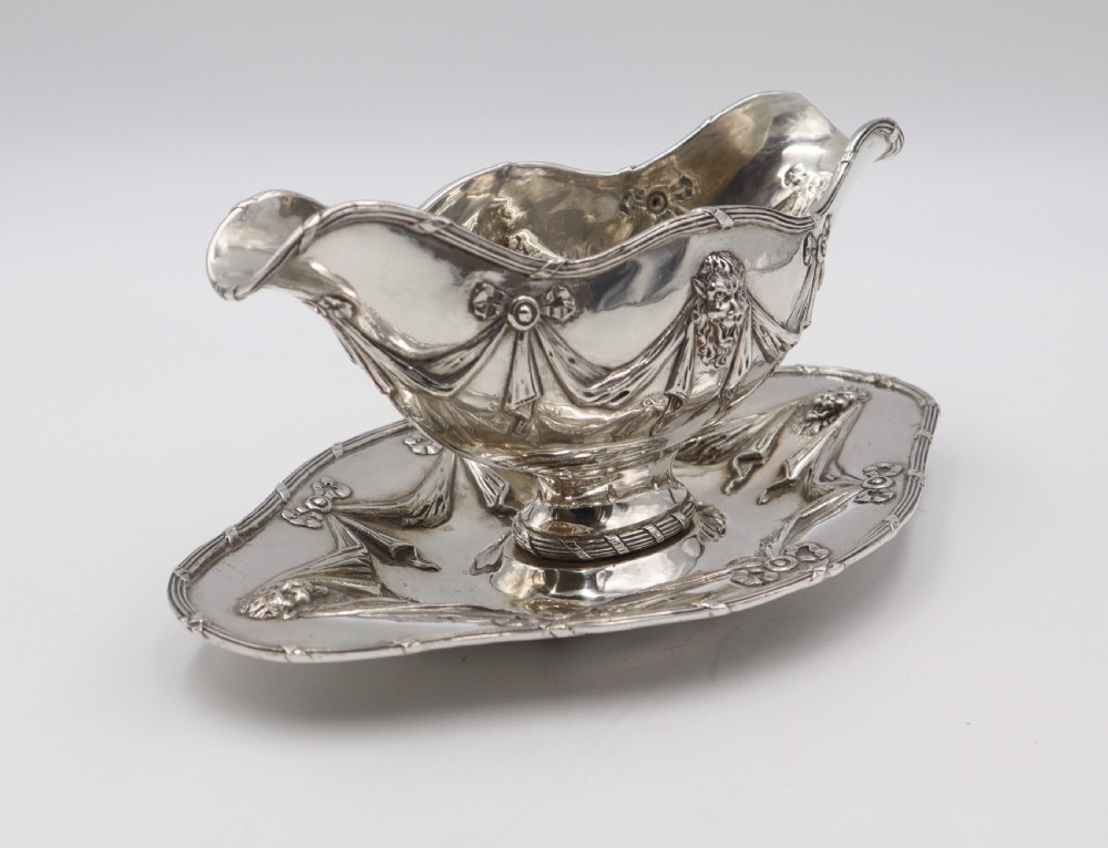 Pair Of Antique Silver Sauce Tureens. View V