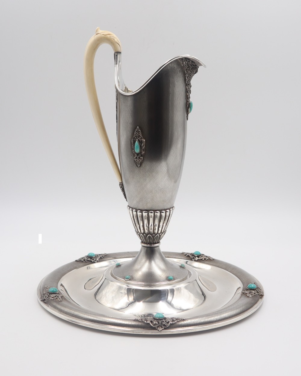 Silver Ewer & Basin.