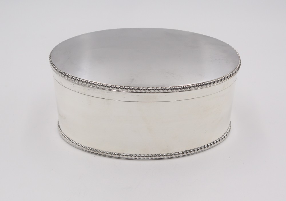 Antique Silverplated Biscuit box. View II