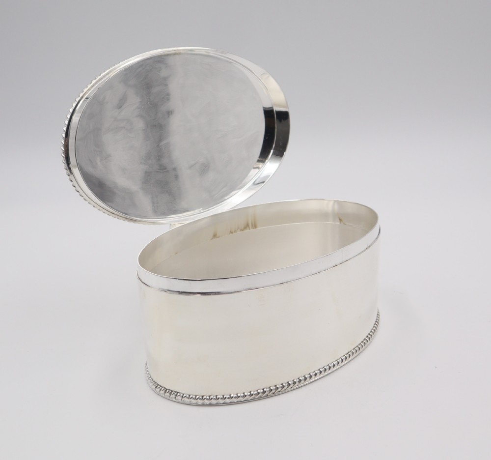 Antique Silverplated Biscuit box. View IV