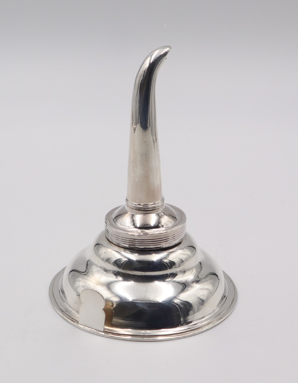 Antique Silver Wine Funnel.