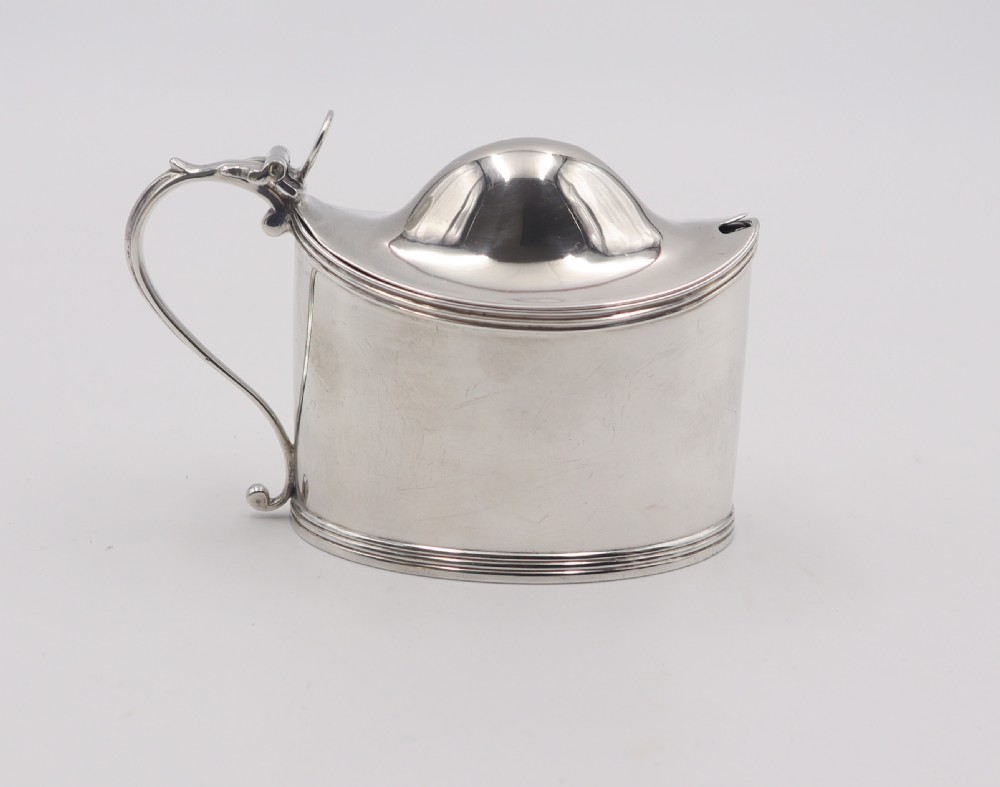 Antique Silver Mustard Pot.