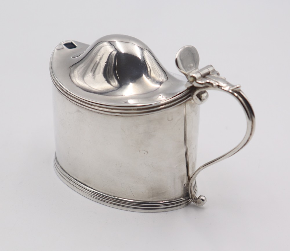 Antique Silver Mustard Pot. View III