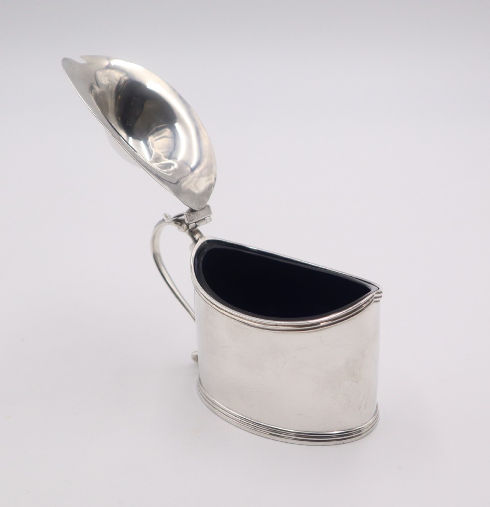 Antique Silver Mustard Pot. View V