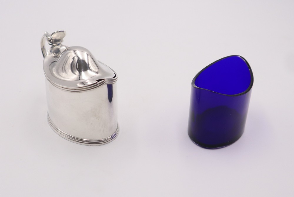 Antique Silver Mustard Pot. View VI