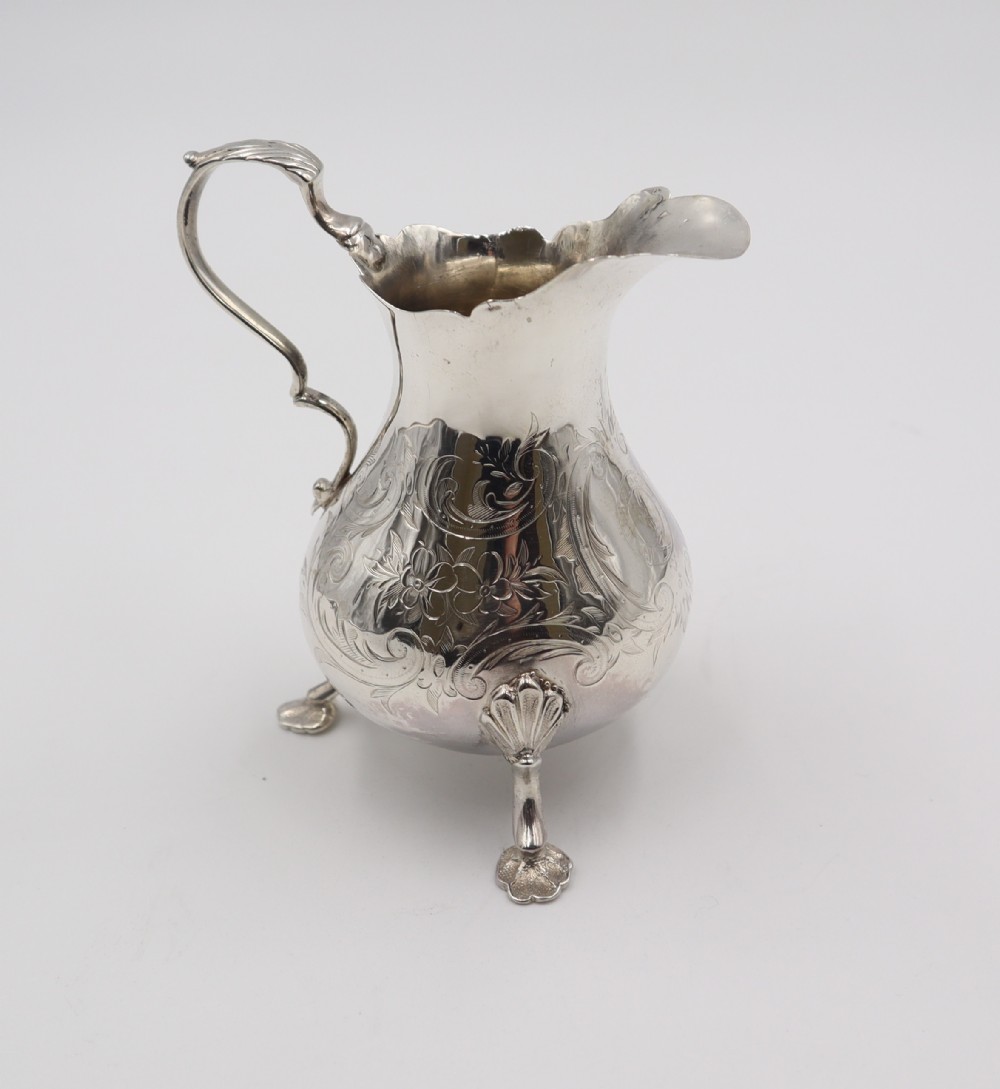 Antique Silver Cream Jug.
