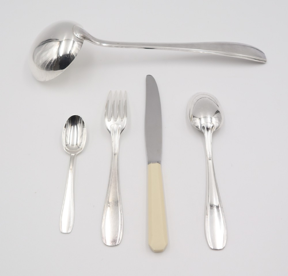 Art Deco Silverplated Cutlery Service. View VI