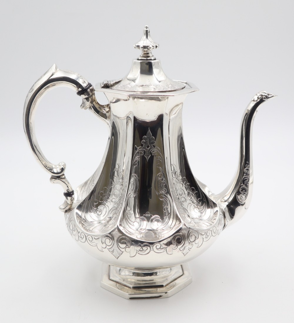 Antique Silver Coffee Pot.