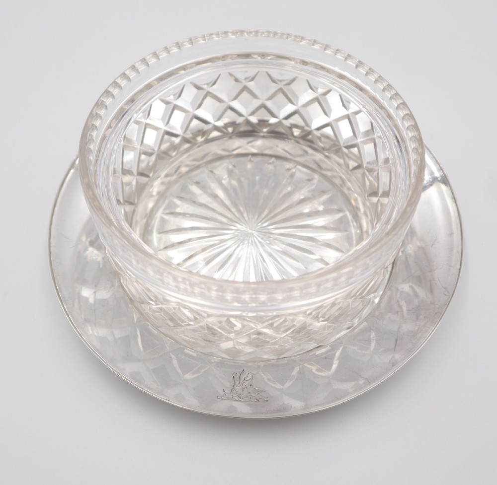 Antique Silver Butter Dish. View VII