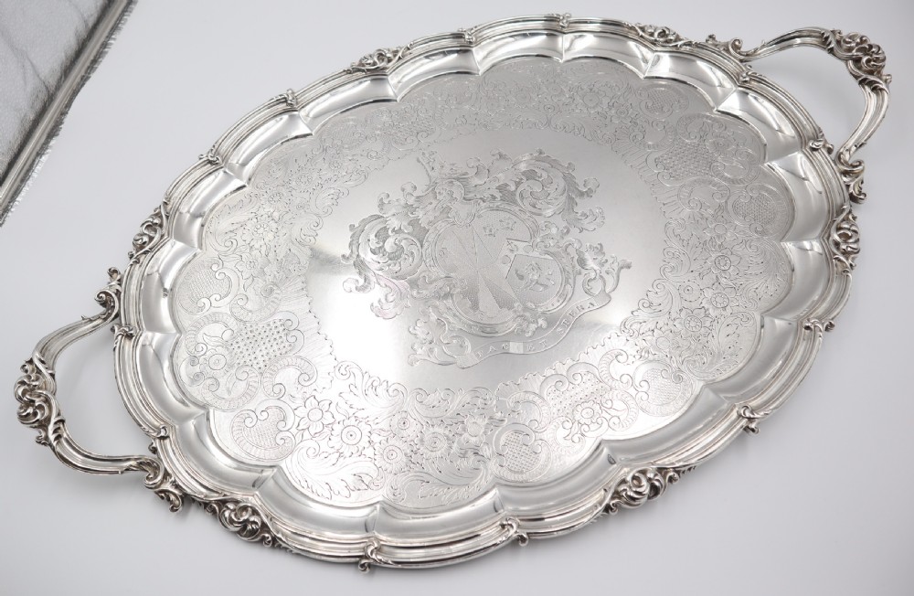 Antique Silver Tray. View II