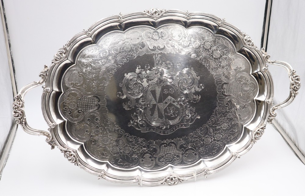 Antique Silver Tray. View XI