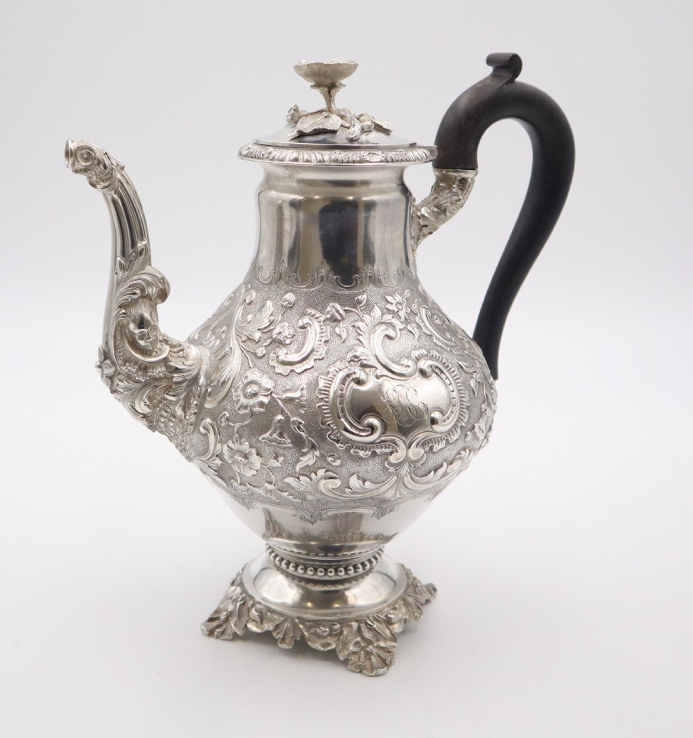 Antique Silver Coffee Pot. View III