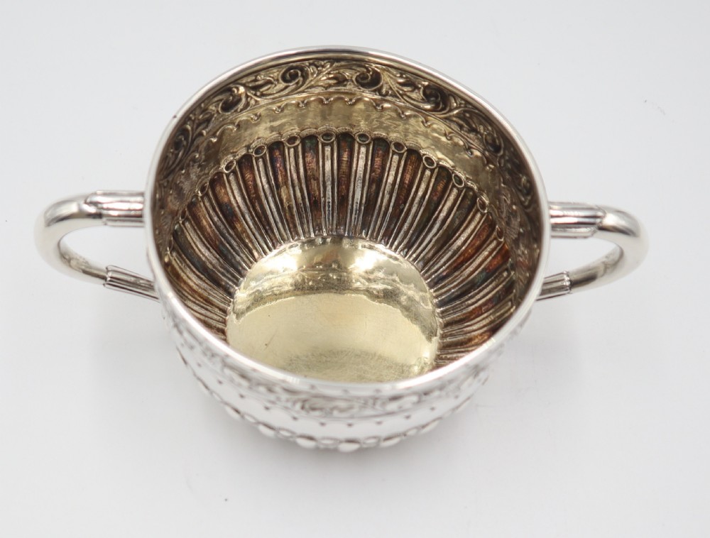 Antique Silver Porringer. View IV
