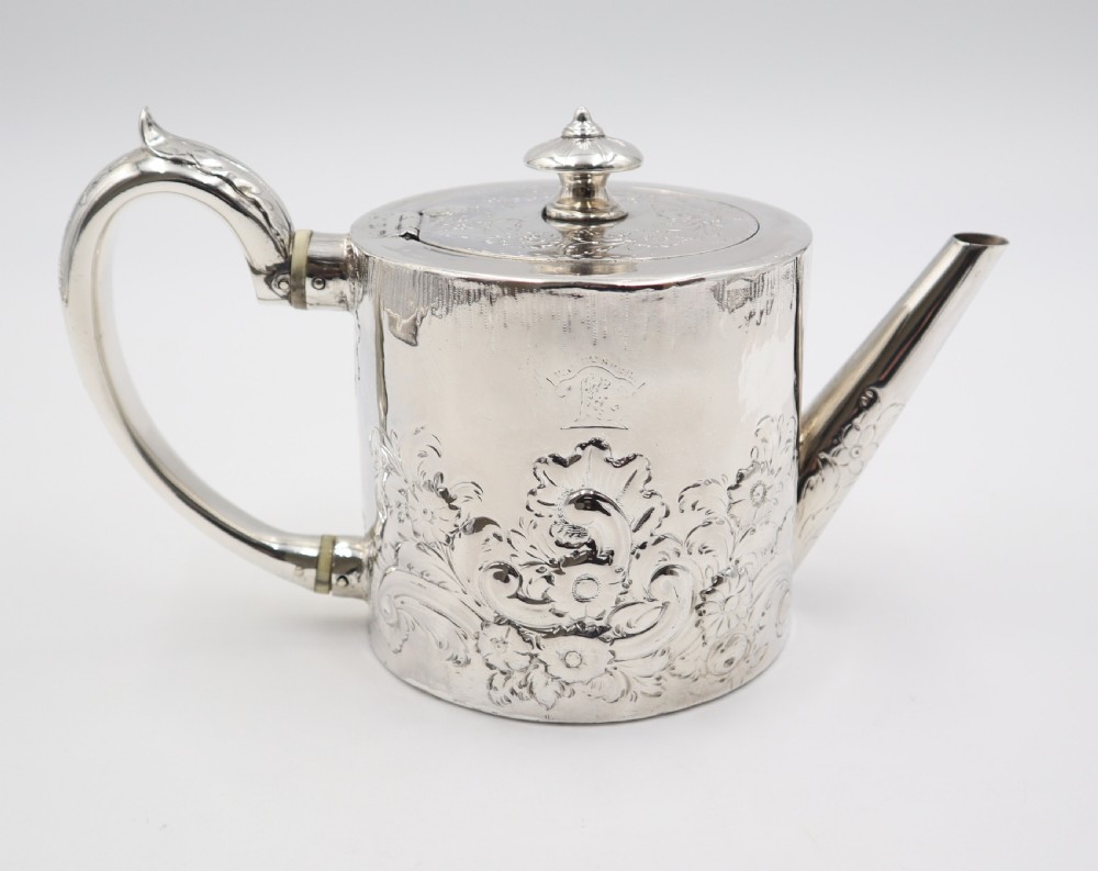 Antique Silver Tea Pot.