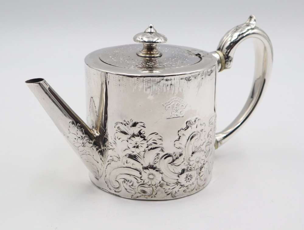 Antique Silver Tea Pot. View II