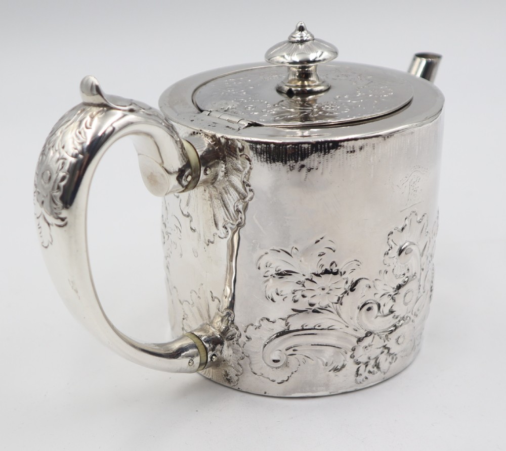 Antique Silver Tea Pot. View V