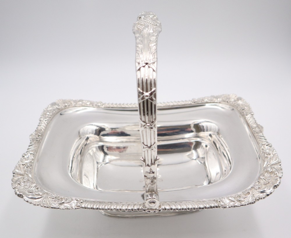 Antique Old Sheffield Cake Basket.