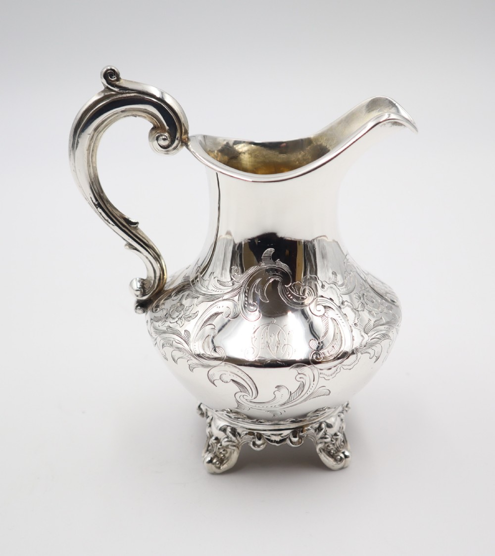 Antique Silver Cream Jug. View III