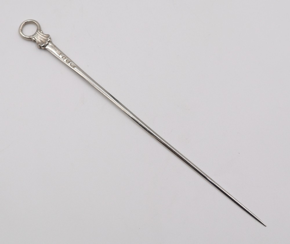 Antique Silver Game Skewer. View III
