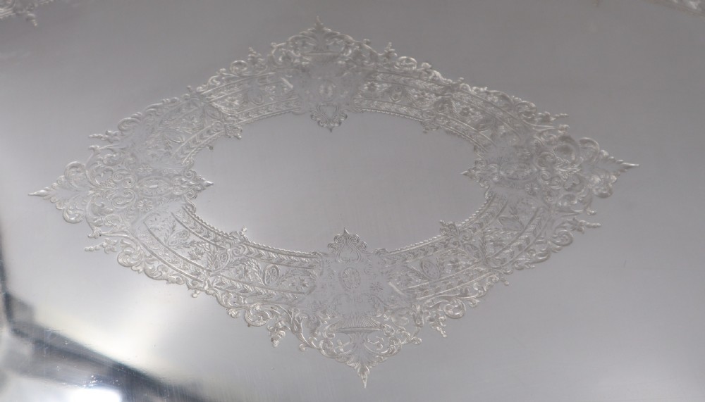 Antique Silverplated Tray. View III