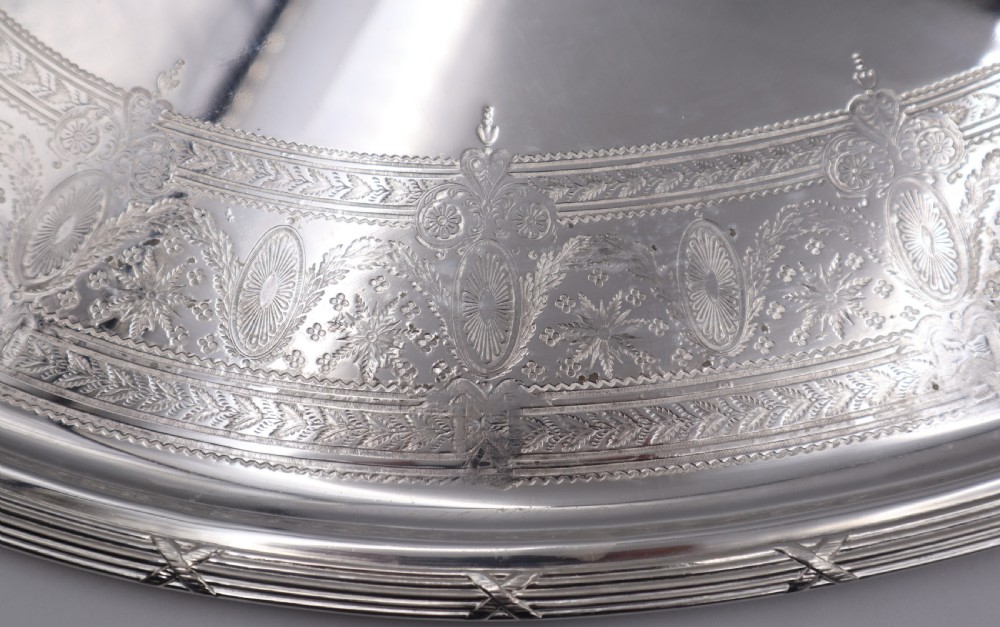 Antique Silverplated Tray. View IV