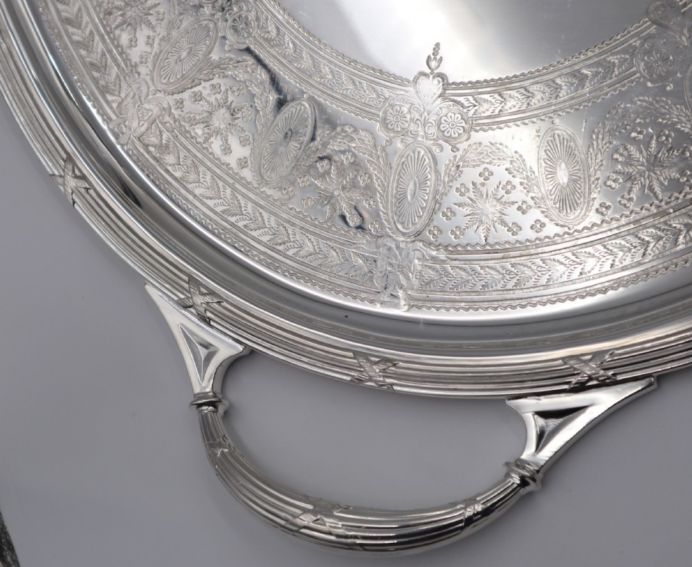 Antique Silverplated Tray. View VI