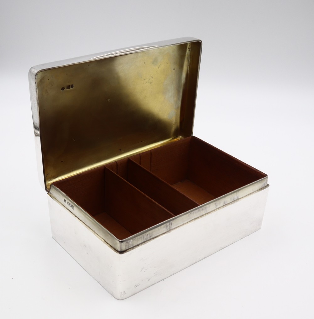 Antique Silver Cigar Box. View III