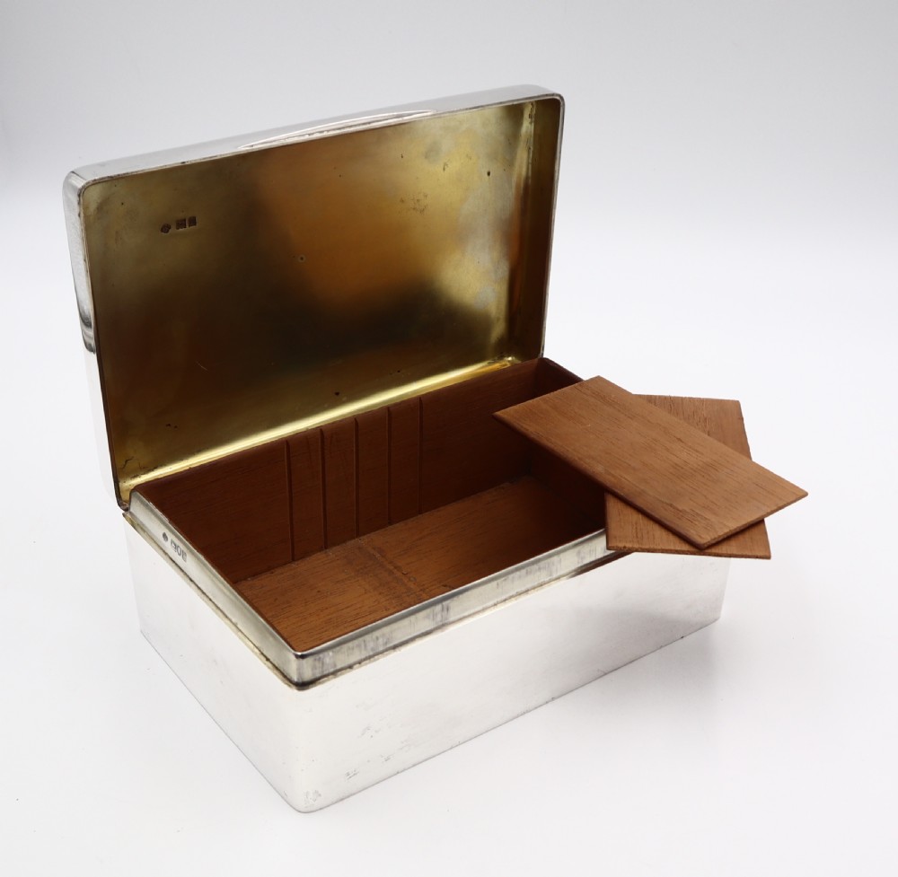 Antique Silver Cigar Box. View IV