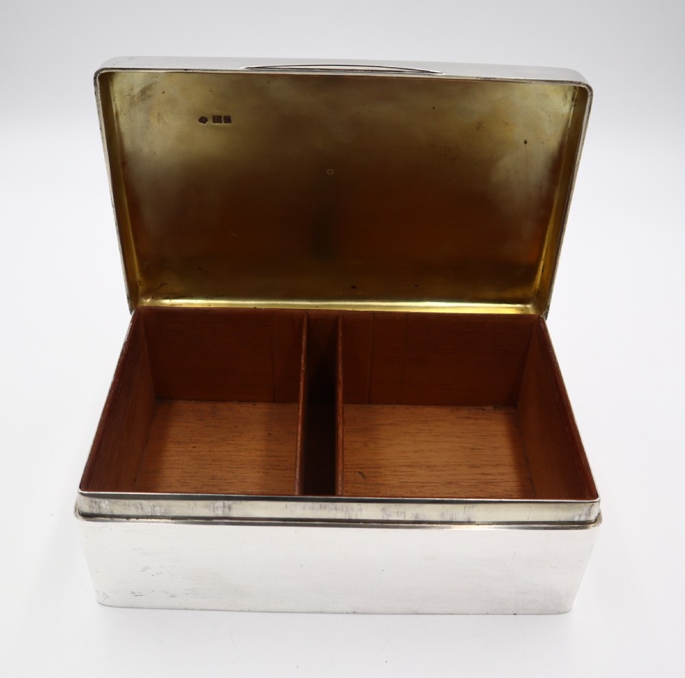 Antique Silver Cigar Box. View X