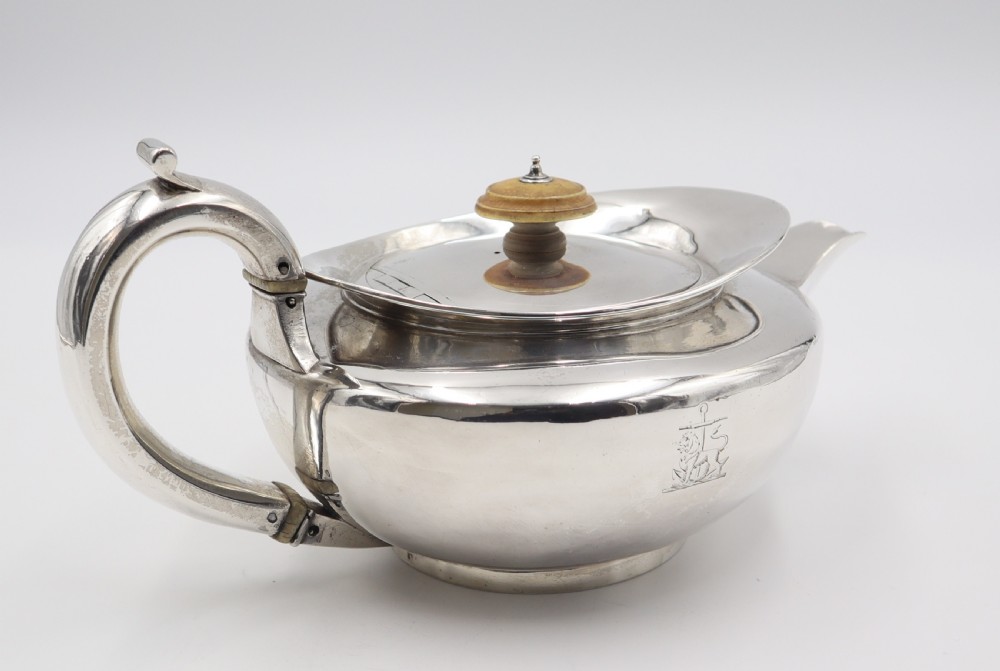 Antique Silver Tea Pot. View V