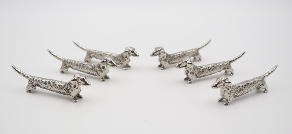 Set Of Art Deco Silverplated Knife Rests.