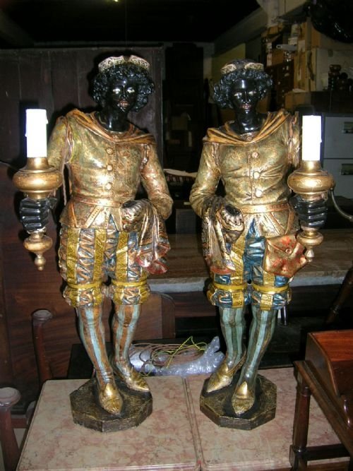 Pair of 19th Century Venetian Blackamoors