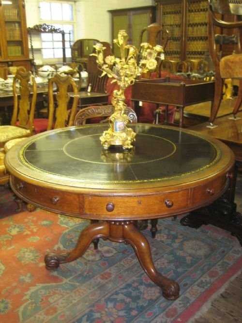Oak Drum Table