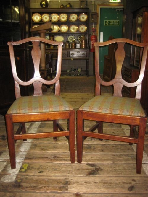 Pair of George III Elm Chairs