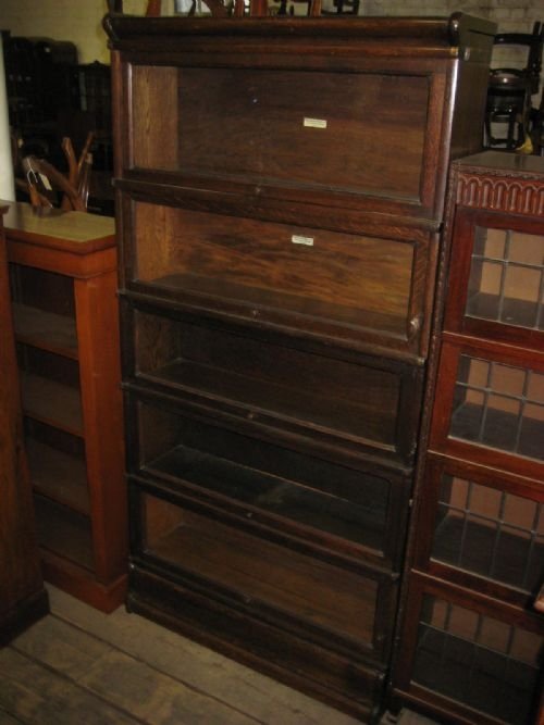 Globe Wernicke Oak Sectional Bookcase