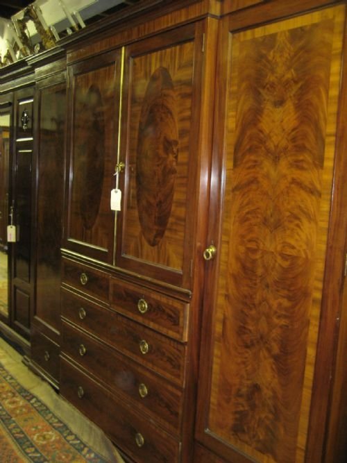 Four Door Mahogany Wardrobe