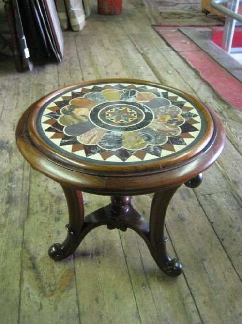 Circa 1850 Italian Marble Topped Table
